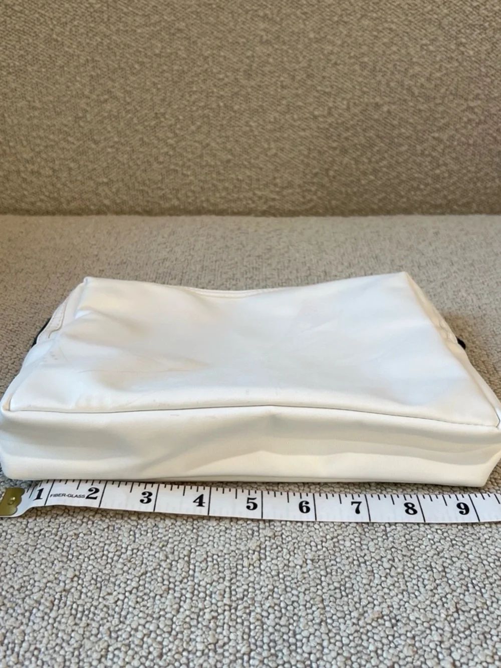 Arbonne White and Gold Logo Cosmetic Bag